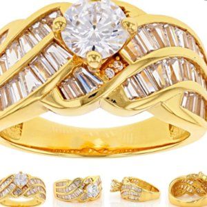 13.18ctw Eterno ™ Ring 18k gold over .925 …